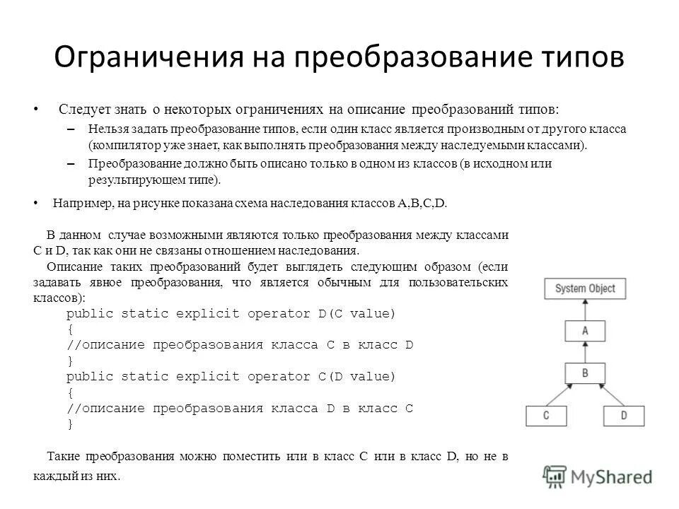 Преобразование по заданным правилам