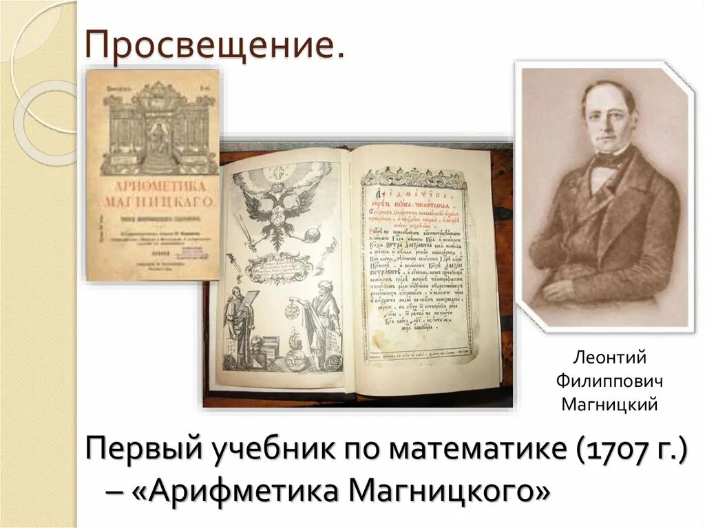 Первые учебники в России 17 века.