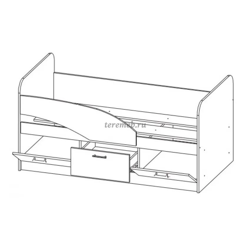 222 06. Кровать одинарная 06.222. Детская кровать Дельфин 140х80. Кровать Олимп Олмеко. Детская кровать Дельфин 80х200.