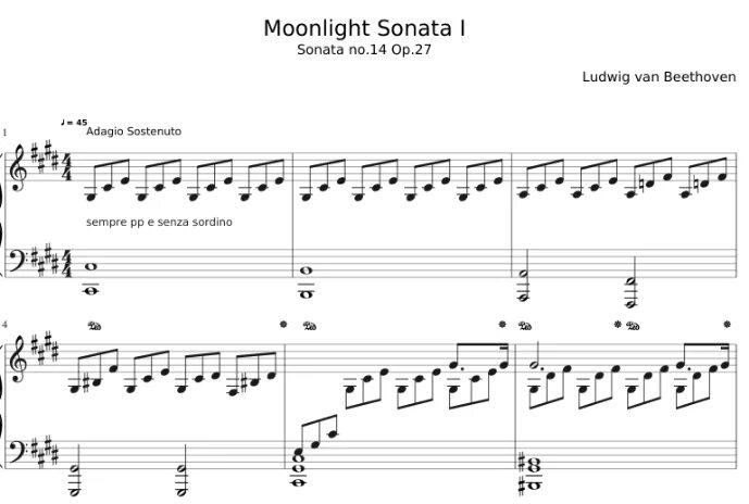 Сонаты для гитары ноты. Лунная Соната Бетховена Ноты. Лунная Соната Бетховена Ноты для фортепиано. Лунная Соната Бетховена Ноты для синтезатора. Бетховен Соната 14 Лунная Ноты.