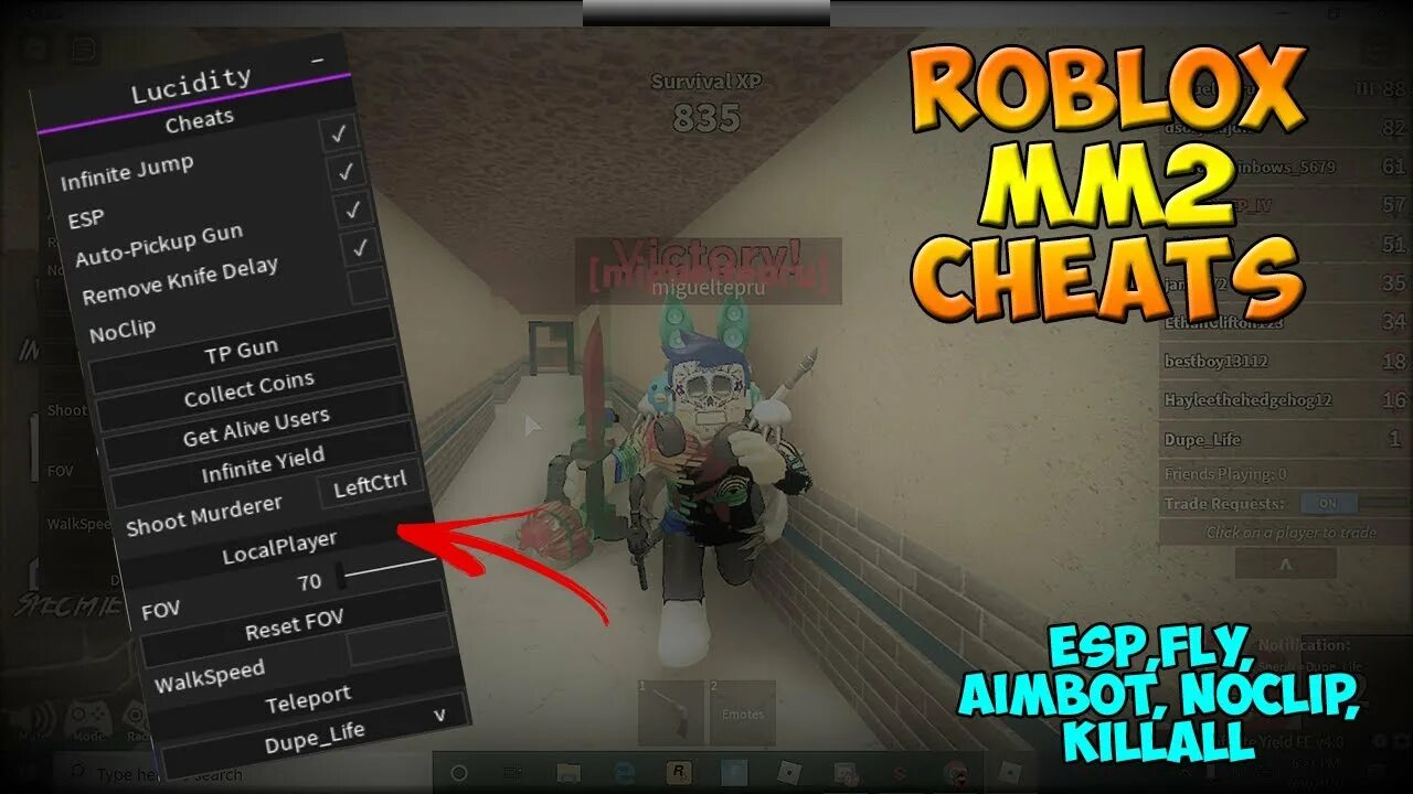 NOCLIP РОБЛОКС. Читы ноуклип. Mm2 Roblox Cheats. Roblox Murder Mystery 2 script. Чит на мм 2 на телефон