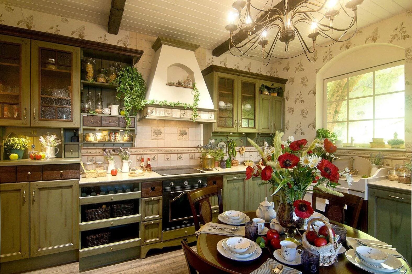 Кухня прованс в интерьере дома Pin on Kitchen + livingroom