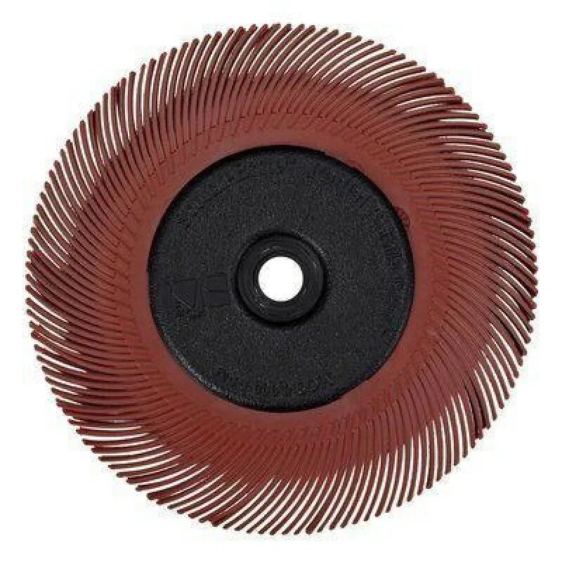 Brite bristle. Scotch-brite™ roloc™ bristle rd-zb круг, p120, белый, 50 мм. Круг лепестковый скотч брайт. Радиальная щетка скотч брайт. Круг scotch-brite bristle bb-zb тип а с фланцами p50 150мм - 5 шт/кор.