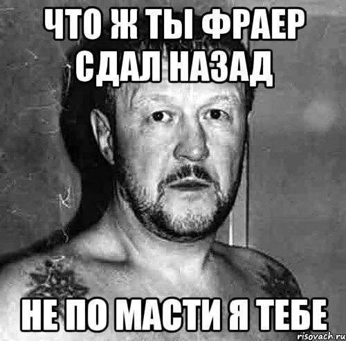 Фраер. Не по масти. Фраер сдал назад. Блатные мемы. Кто такой фраер на блатном