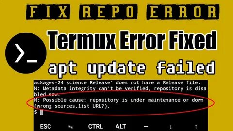 Repository error