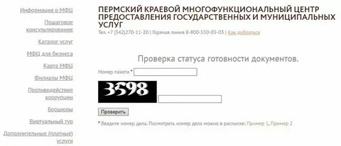 Как узнать результат в мфц