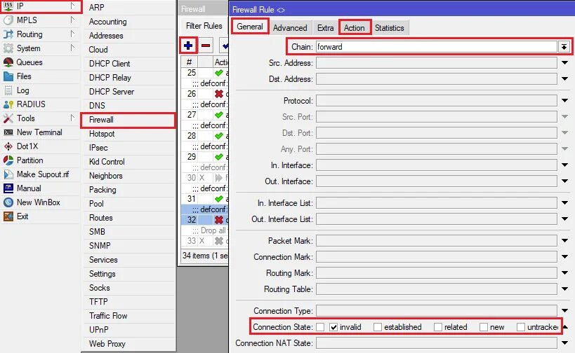 Mikrotik настройка firewall. Mikrotik настройка firewall
