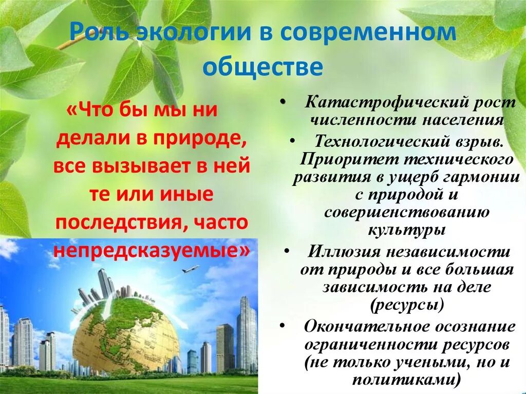 Почему каждому человеку необходимы экологические знания. Роль экологии в современном обществе. Роль экологии в современном мире. Роль экологии в современной жизни. Роль экологии в жизни общества.