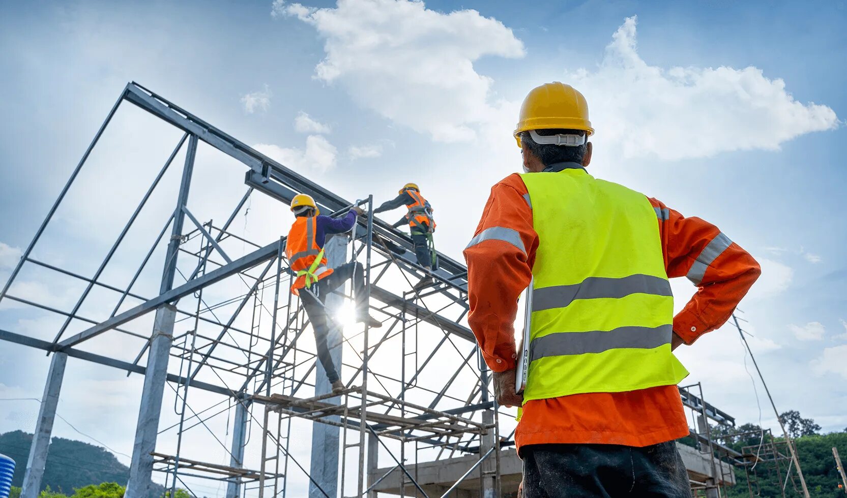 Building workers