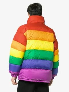 Burberry Rainbow Feather Down Puffer Jacket - Farfetch.