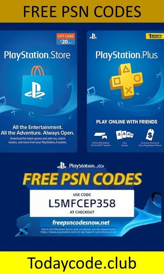 Ps store codes