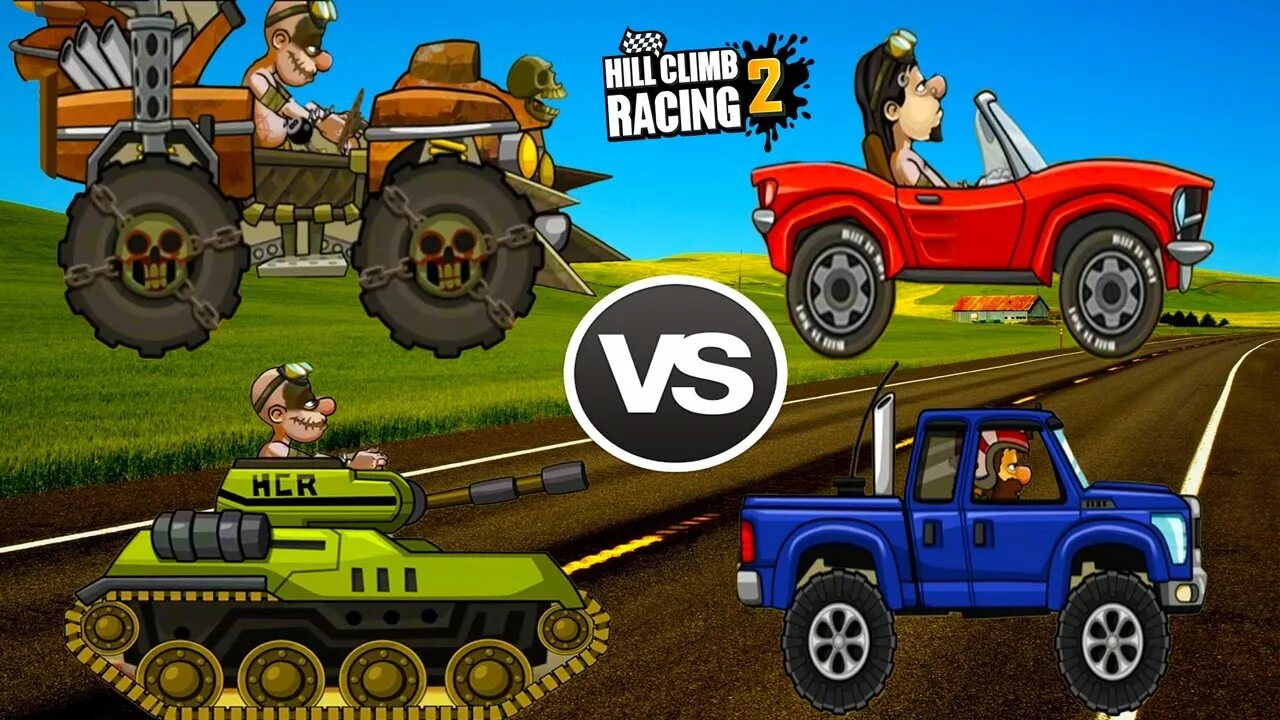 Танки против монстр траков. Монстр трак Хилл климб. Машинки Hill Climb Racing 2. Hill Climb Racing 2 новая машина. Hill Climb Racing 2 танк.