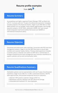 Profile examples