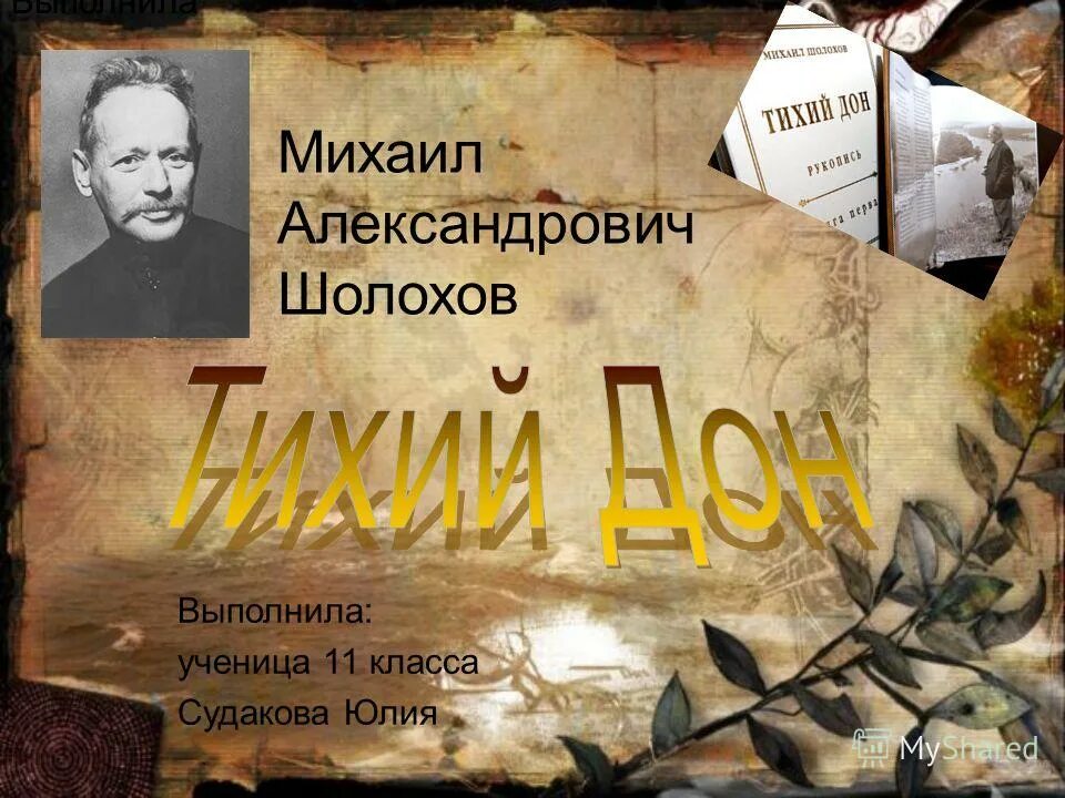 Урок шолохов тихий дон 11 класс. Шолохов тихий Дон презентация. Тихий Дон фон для презентации.