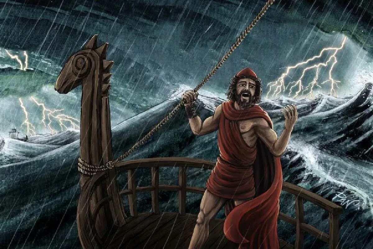 Циклоп сын посейдона. Древнегреческая мифология посейдон. Сын владыки морей посейдона поэма одиссея. Посейдон и одиссей. Одиссея история 5 класс.