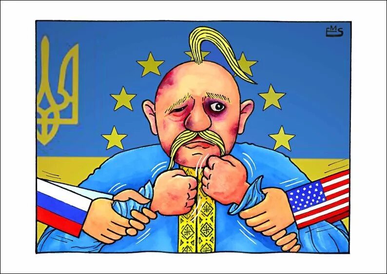 украинские казаки вектор. россия украина карикатуры.