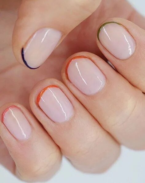 Маникюр френч тонкая полоска Fashionable wedding manicure 2016. White nail design. Wedding nails manicure o
