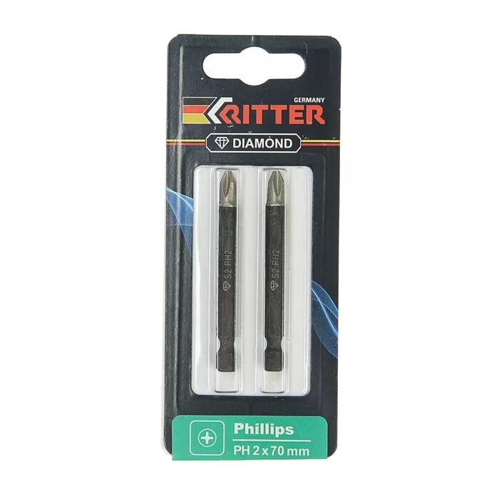 Бита магнитная 2. Бита ritter wp ph 2x70 мм магнитная (сталь s2) (2 шт. в блистерной упаковке) (500501). бита ritter wp pz 2x25 мм, магнитная 2шт. 2х50 мм бита ritter wp ph (tin покрытие, сталь s2). бита ritter wp ph 2*50мм.магнитные.