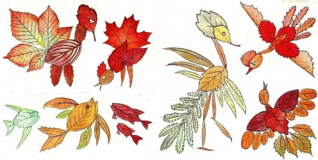 аппликация из листьев для дошкольников. на что похожи листочки. на мою ладошку лист похож у клена. на что похожи листочки. на что похожи листочки.