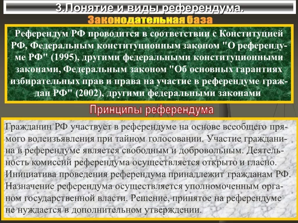 Решение о назначении референдума принимается. Референдум понятие. Виды референдумов. Понятие и виды референдума в РФ. Референдум РФ проводится.