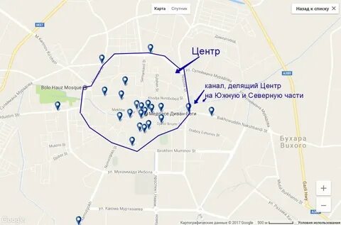 Маршрут по бухаре