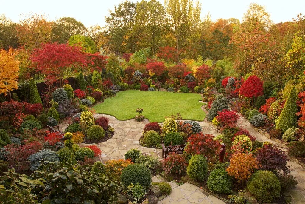 Английский сад Тони и Марии Ньютон. Сад Розмари. Красивый сад. Английский сад.