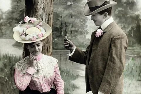 Джентльмен и юная леди с русской