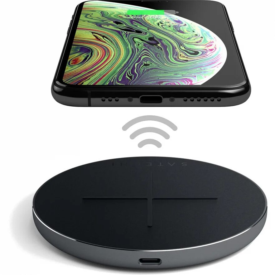 Беспроводная зарядка type c. Беспроводное зарядное устройство satechi. wireless charger pad type беспроводная зарядка. satechi беспроводная зарядка st-x3twcpm. беспроводное зарядное устройство satechi st-ucqimcm, мощность qi: 7.5 вт, space grey.