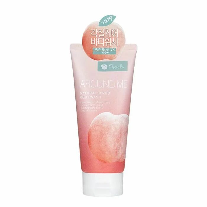 Scrub me. Скраб для тела around me natural Scrub Peach body Wash, 200 мл.. Крем-гель для тела around me natural Perfume Vita Aqua Gel Cream Peach 230мл. Natural peeling для тела корейский. ВЛК пилинг для тела с экстрактом персика.