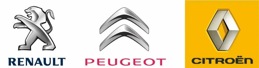 Renault peugeot. Автомобильные бренды Рено Ситроен Пежо. Логотип Рено Пежо Ситроен. Эмблемы французских автомобилей. Марки французских автомобилей логотипы.