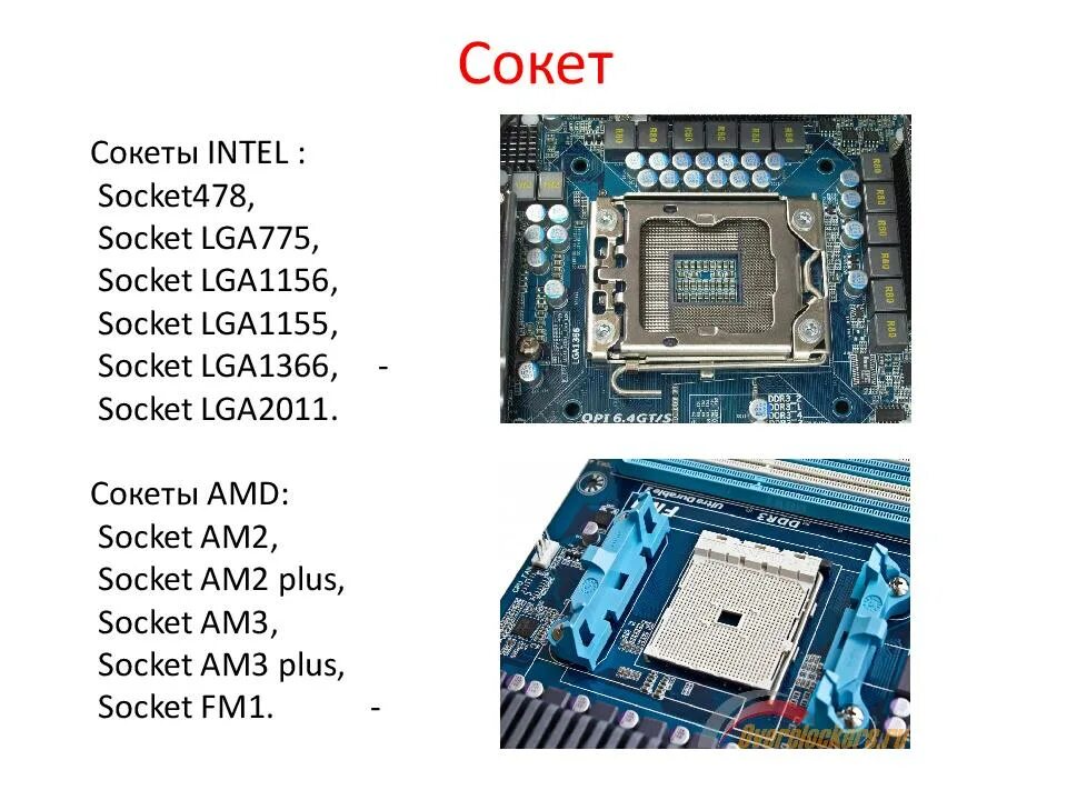 Какие сокеты у intel