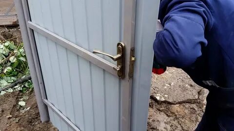 Монтаж калитки