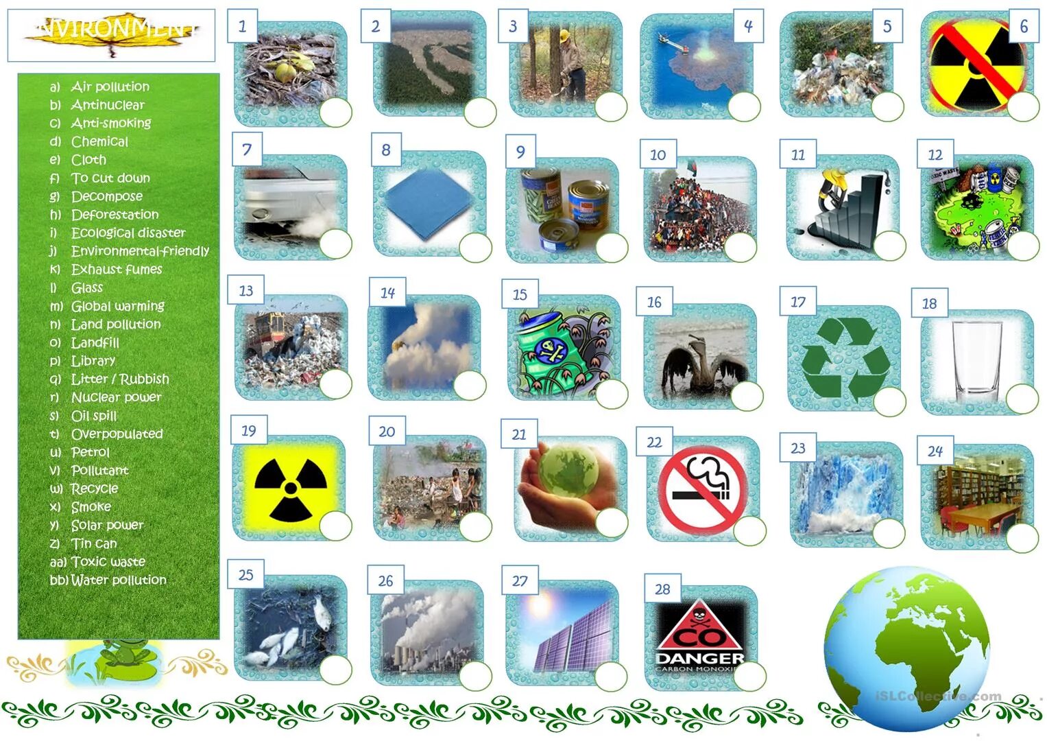 Ecological problems задания. Экология на английском. Вокабуляр по экологии. Environmental problems Vocabulary.