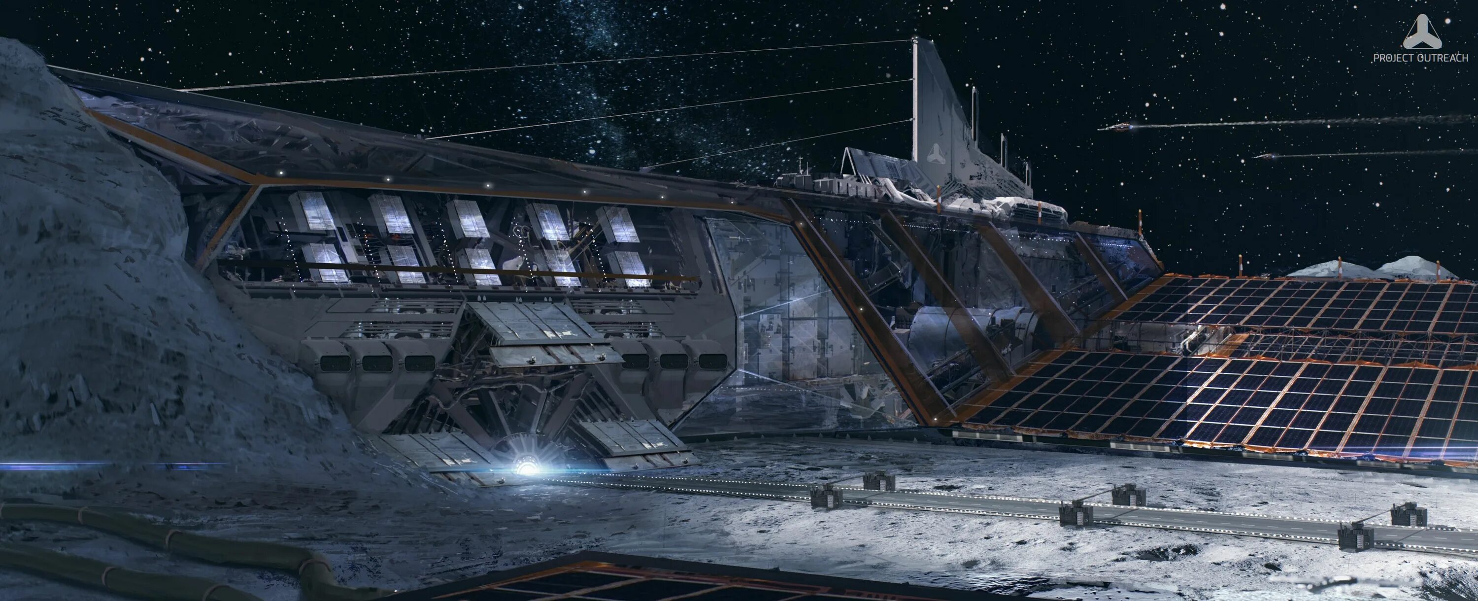 Moon black station. Ноев Ковчег космический корабль. Лунная станция концепт. Лунная база будущего концепт арт. Космическая база.