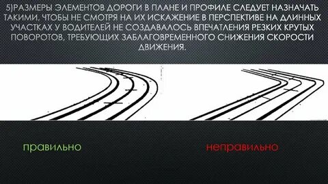 Изменение направления дороги