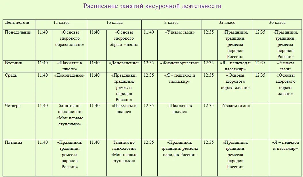 Расписание занятий внеурочной деятельности в начальной школе по ФГОС. Расписание внеурочной деятельности в школе. Расписание внеурочной деятельности. Расписание по внеурочной деятельности школы.