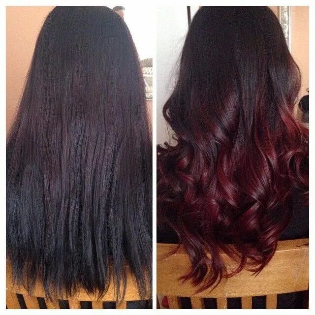 Мелирование волос фото модный цвет 2016 Red hair tips, Hair color pictures, Ombr