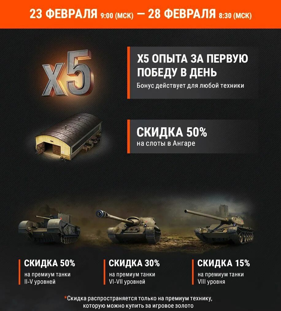 Промокоды world of tanks февраль