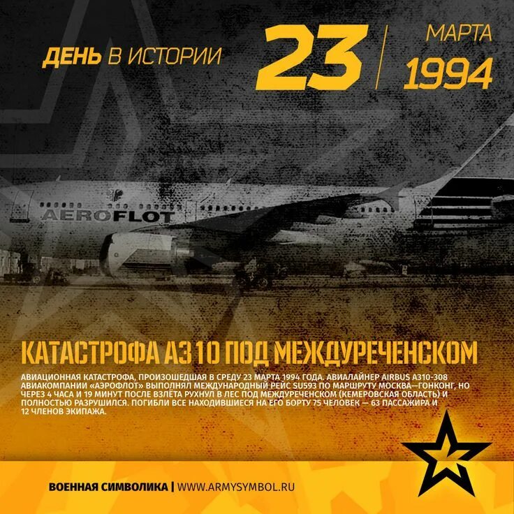 Аэробус 310 катастрофа Междуреченск. 17 апреля в истории