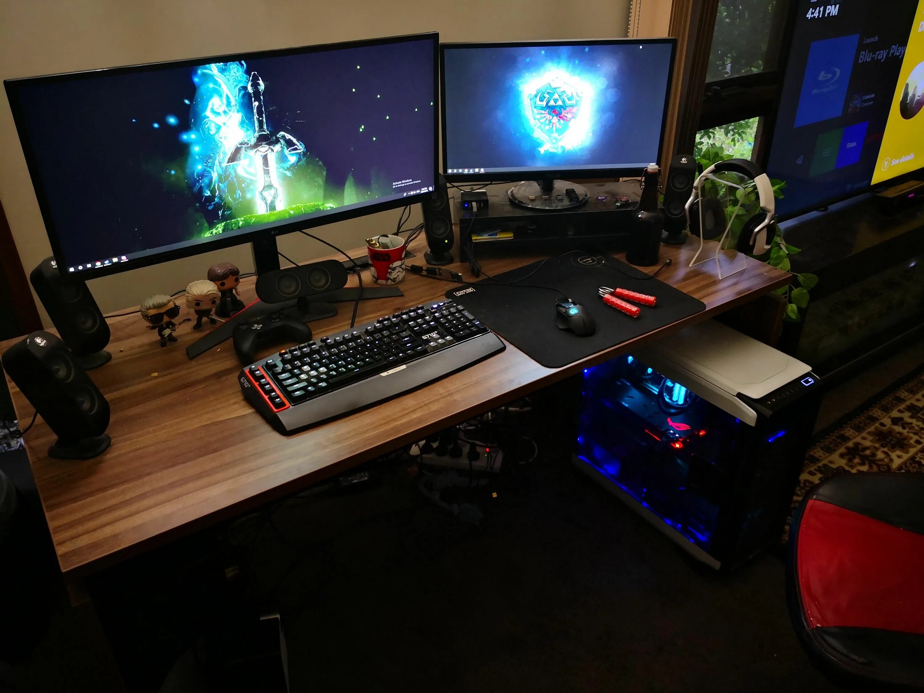 My gaming pc. ПК кастомное рабочие место. Сетап. Setup программиста.