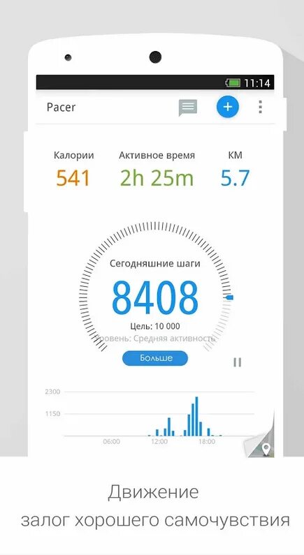 Приложение считать шаги