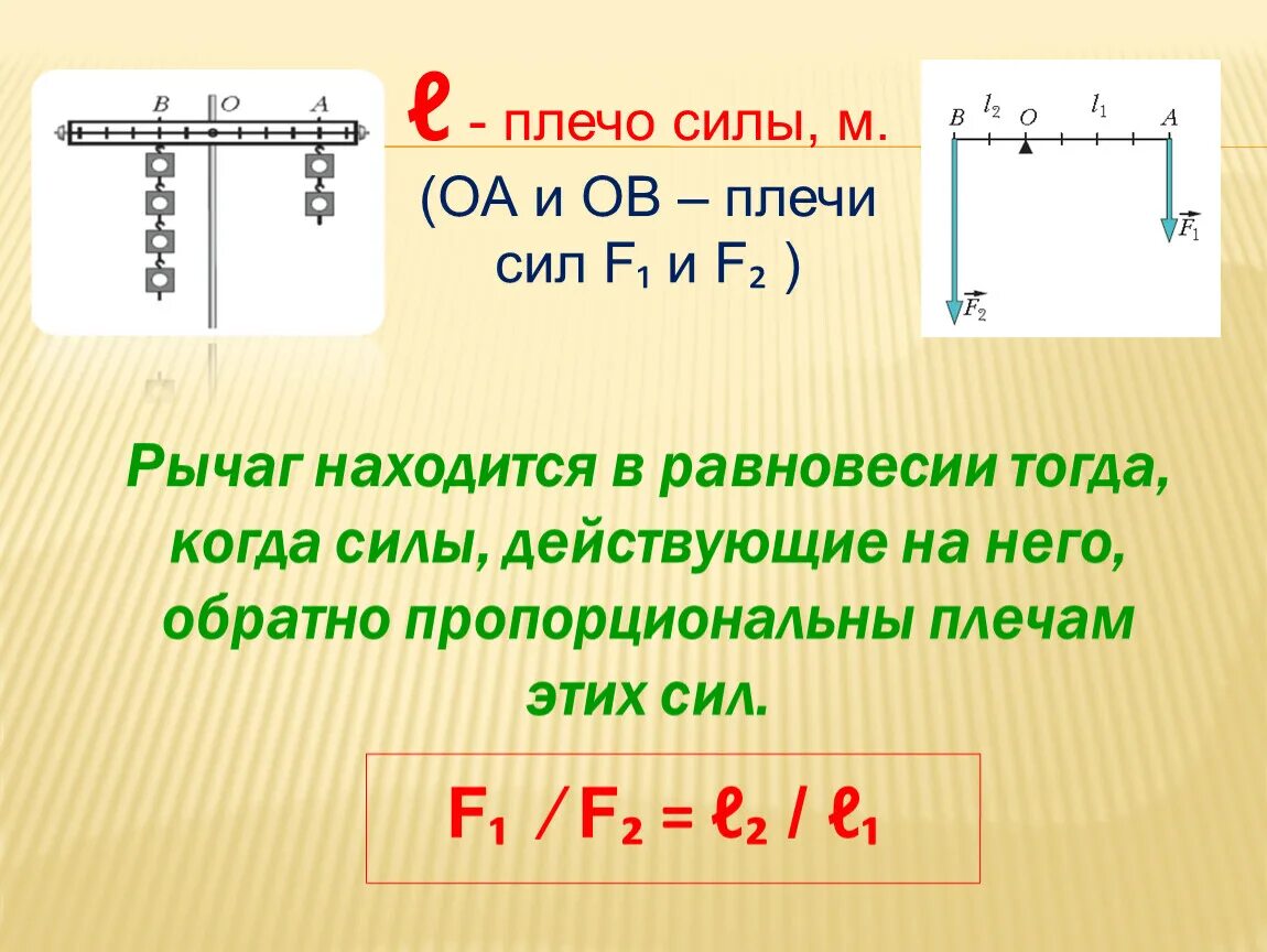 F1, f2 - силы, действующие на рычаги. Как найти плечо силы формула. Силы действующие на рычаг. Плечо рычага.