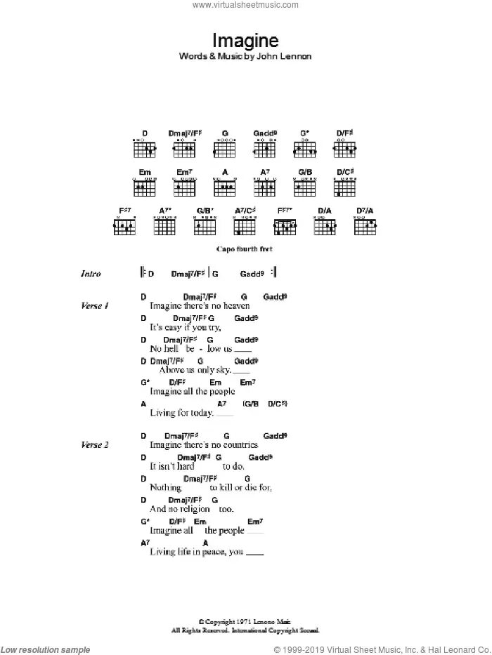 Imagine гитара. Imagine John Lennon на пианино табы. Джон Леннон Имэджин Ноты. Ноты имеджин Джон Леннон. John Lennon imagine Chords.
