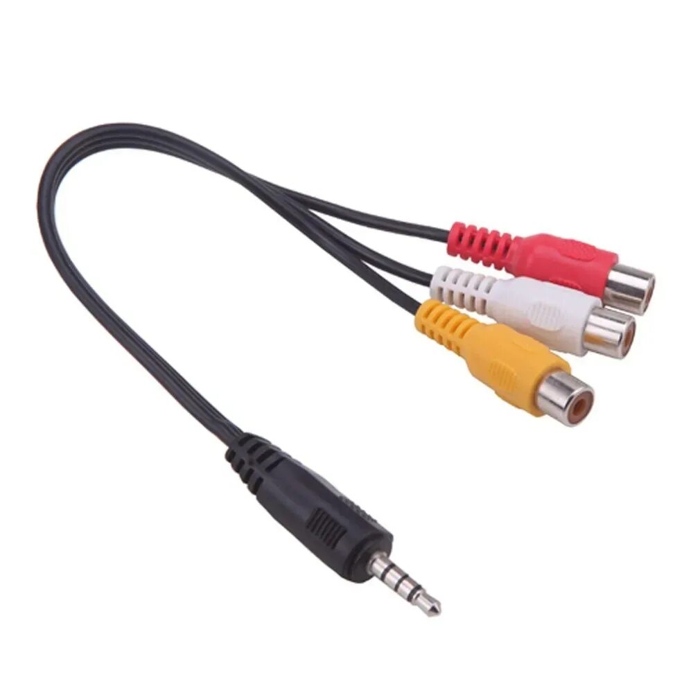 Кабельные приставки к телевизору. Шнур 3rca- 3.5 Jack-3rca. Кабель av 3.5mm Mini-Jack. Разъём Jack3.5mm-3rca. 3.5 Mm Jack RCA x3.