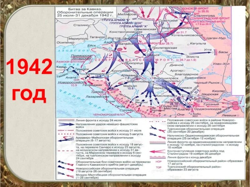 Битва за Кавказ 1942-1943 карта. 1942 Год Северо-Кавказская операция. Битва за Кавказ 1942 года карта. Карта битва за Кавказ 1942-1943 гг. Северо кавказская операция