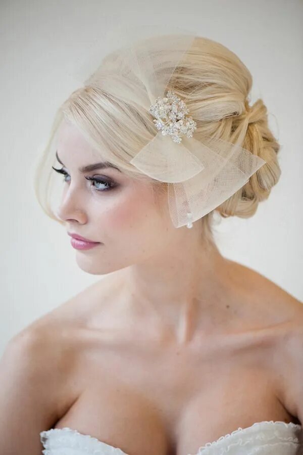 20 Modèles De Coiffures Pour Mariées Cheveux Courts : Magnifique ! Coiffure mari