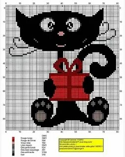 Схема кота крестом