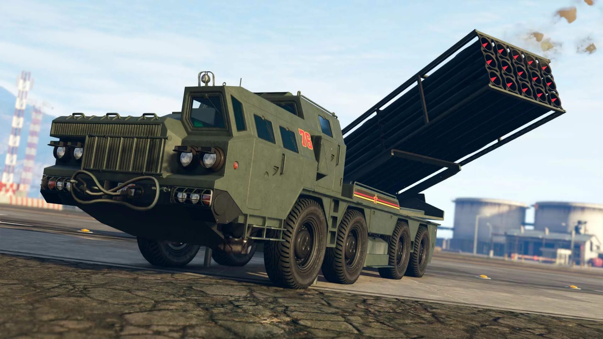 Гта 5 военная машина. HVY Chernobog. Chernobog GTA 5. МАЗ 7310 Чернобог. РСЗО ГТА 5.