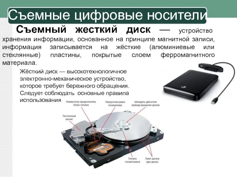Устройство съемным жестким диском