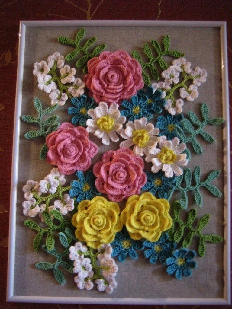 Картина связанных цветов